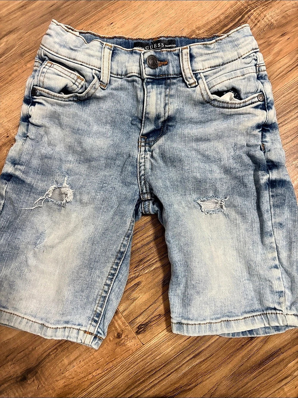 GUESS  Distressed Denim Shorts Size 8